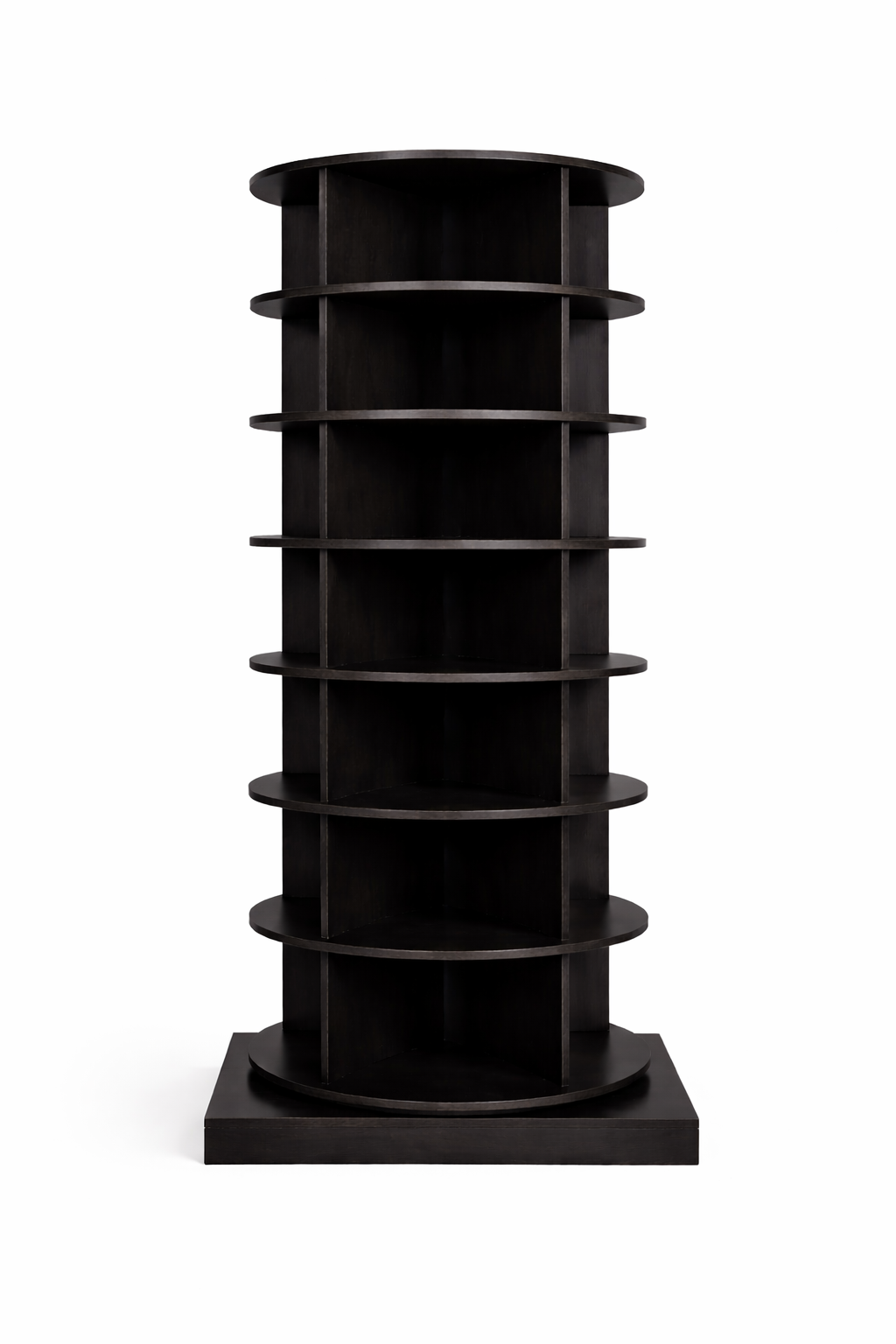 SpinPro™  360° 7 Tiers Rotating Shoe Rack with Wide Base - Wenge