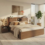 The Slumber Wood Bed - Walnut