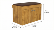 Step Seating 2 Door Shoe Rack ( Gold Oak )