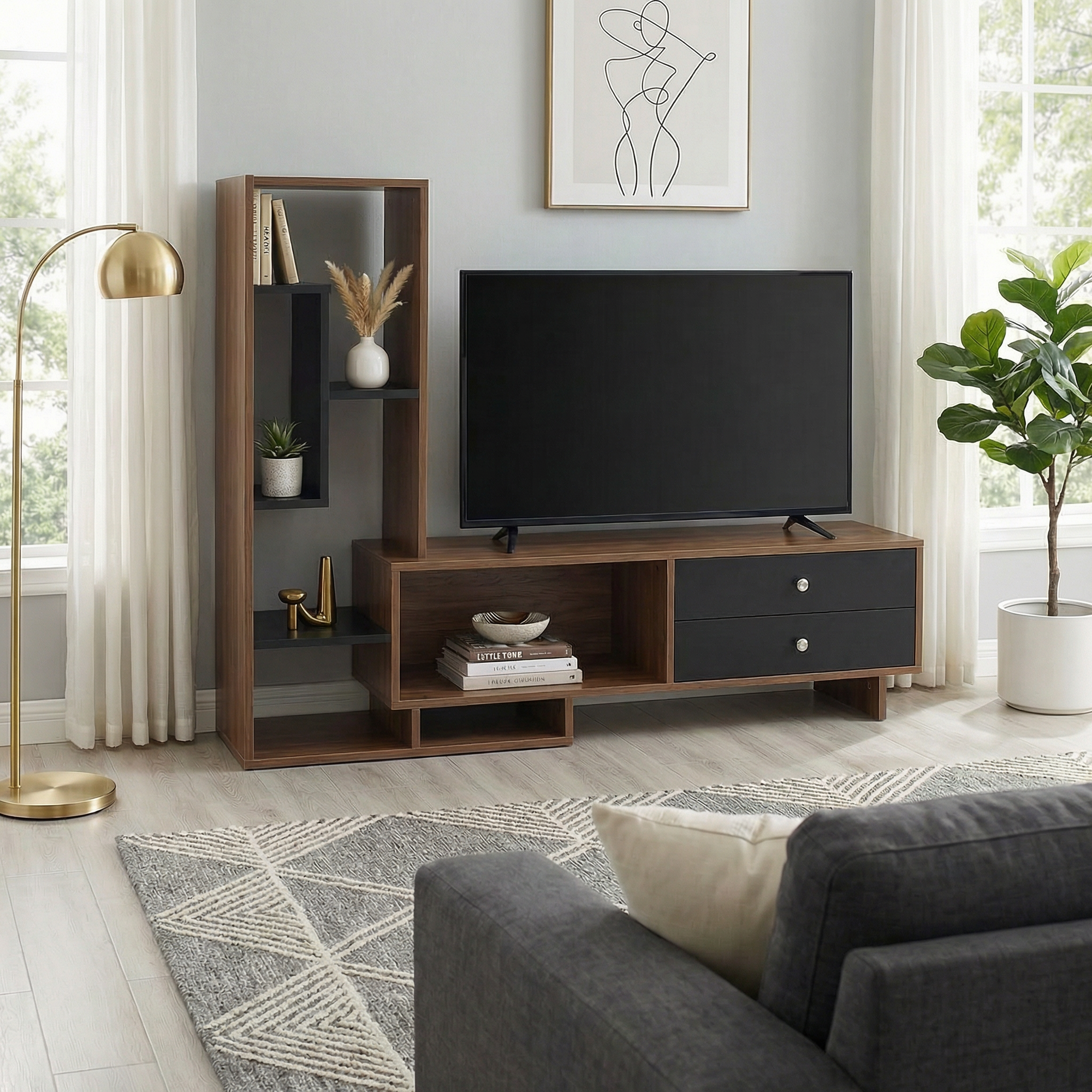 Urban Nest Tv Unit - Black